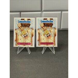 2016 Garbage Pail Kids Prime Slime Trashy TV Grungy Bob And Spongy Spencer 5a/b